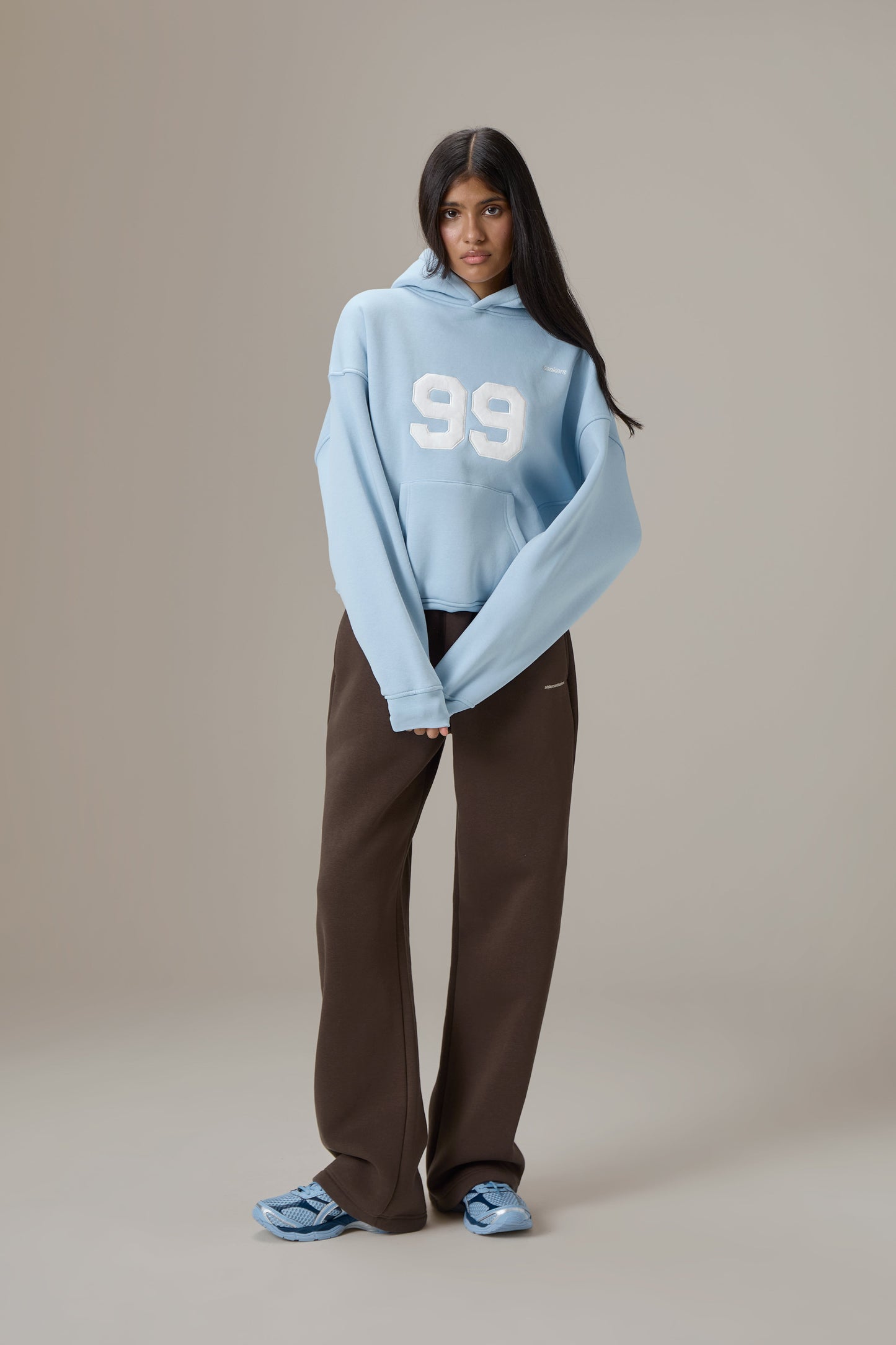 99 Hoodie in Powder Blue